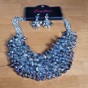 Signature Iridescent Crystal Necklace Set